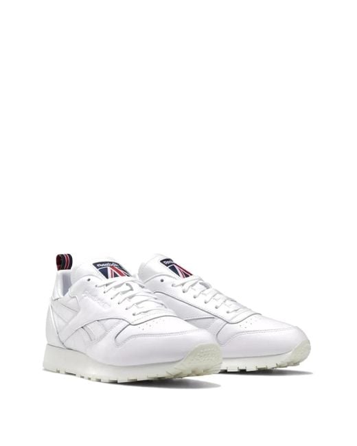 Reebok White Cl /Vector" Sneakers