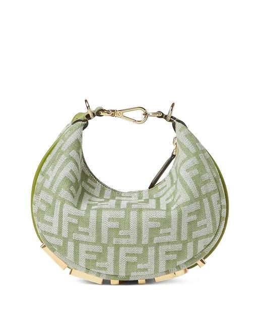 Fendi Green Mini Graphy Tote Bag