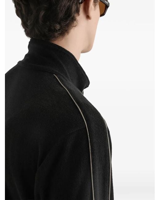 Dolce & Gabbana Black Zip-Up Sweatshirt for men