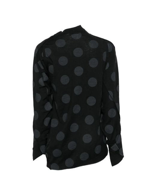 Junya Watanabe Black Pull À Empiècement À Pois