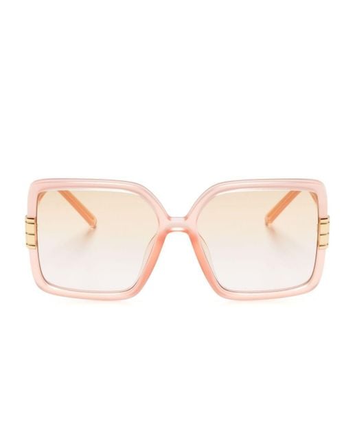Tory Burch Pink Eleonor Oversize-frame Sunglasses