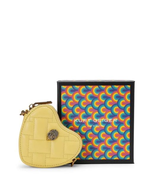 Kurt Geiger ハートディテール コインケース Yellow