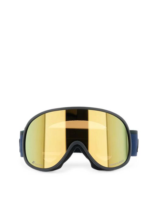 K-Way Black Mirrored-Lens Ski Goggles