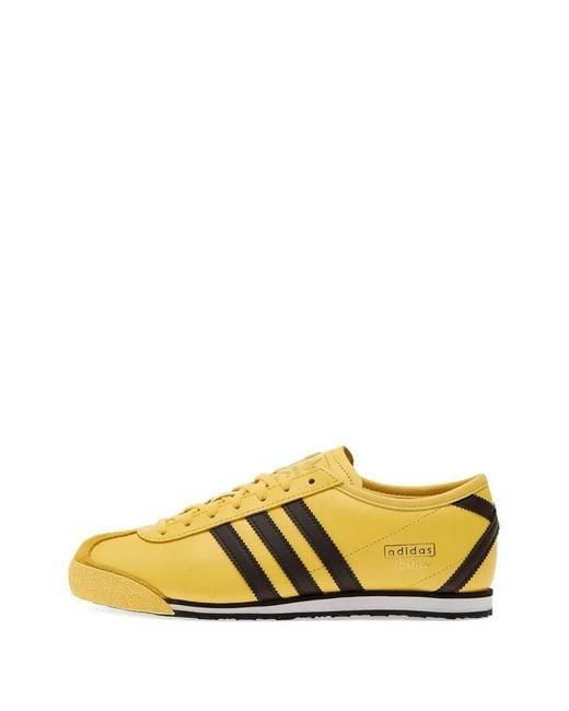Adidas Yellow Italia 70S Lace-Up Sneakers