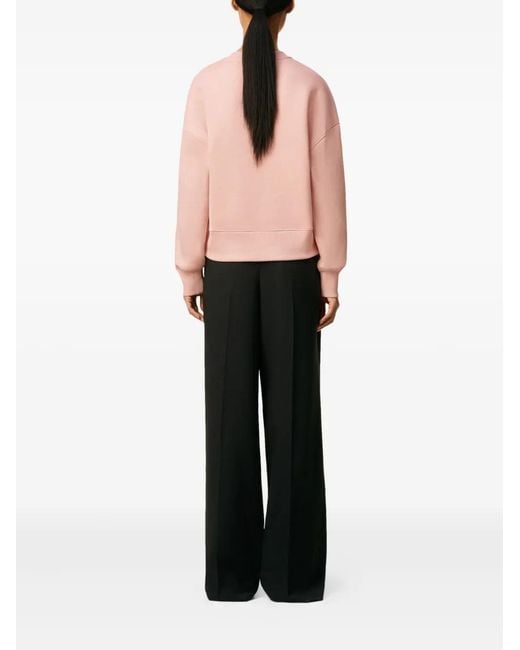 AMI Pink Ami De Coeur Cotton Sweatshirt