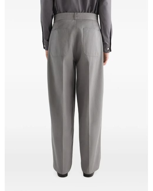 Lemaire Gray Barrel Pants for men