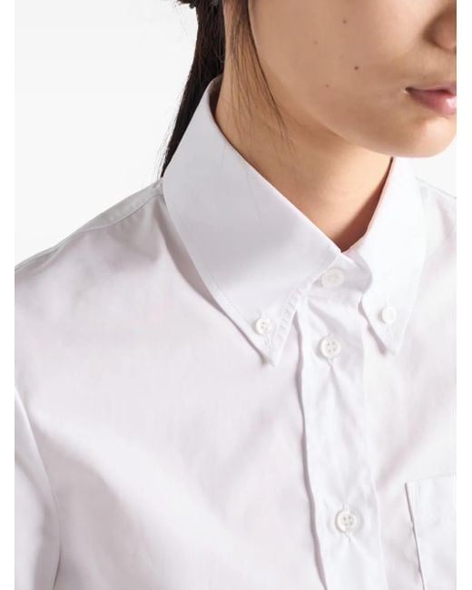 Prada パッチポケット シャツ White