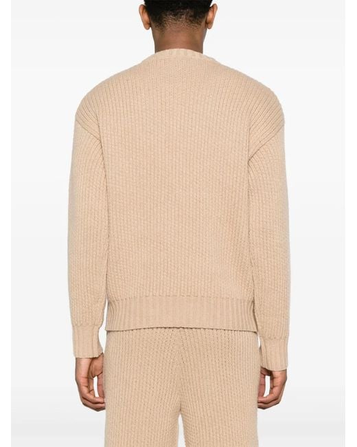 Alanui Natural Finest Cable-Knit Jumper for men