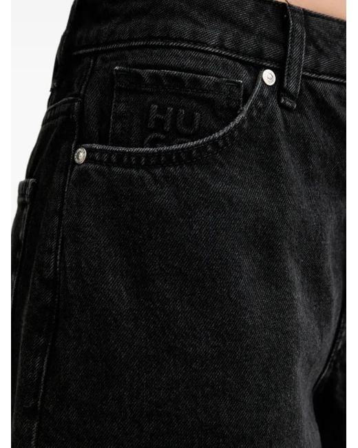HUGO ワイドジーンズ Black