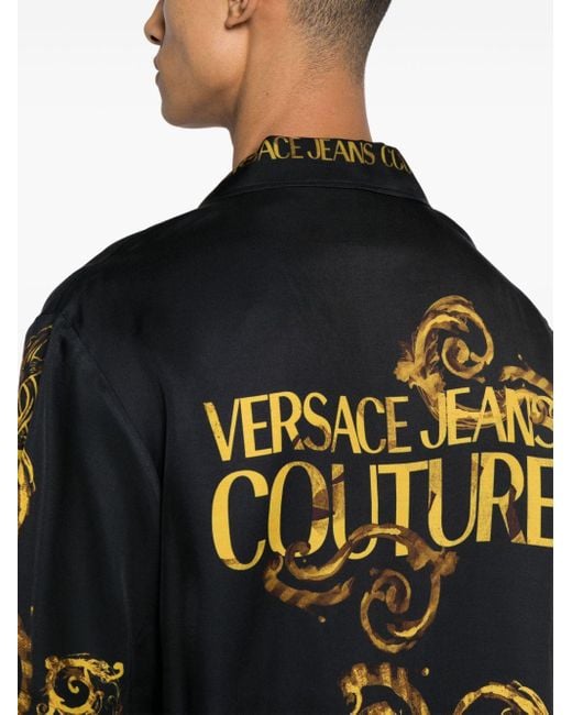 Chemise imprimé Baroccoflage Versace pour homme en coloris Black