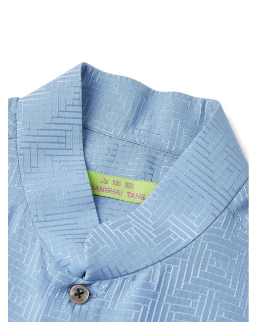 Chemise À Motif Géométrique En Jacquard Shanghai Tang pour homme en coloris Blue