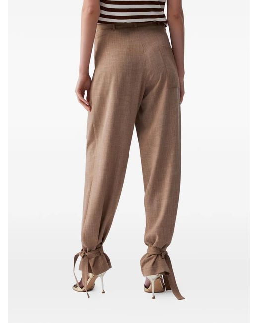 Liu Jo Natural Belted Trousers
