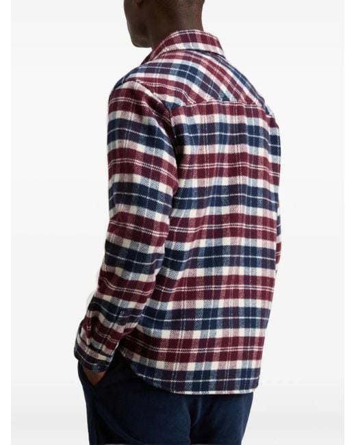 Woolrich Ranger Geruit Shirtjack Met Zak in het Blue voor heren