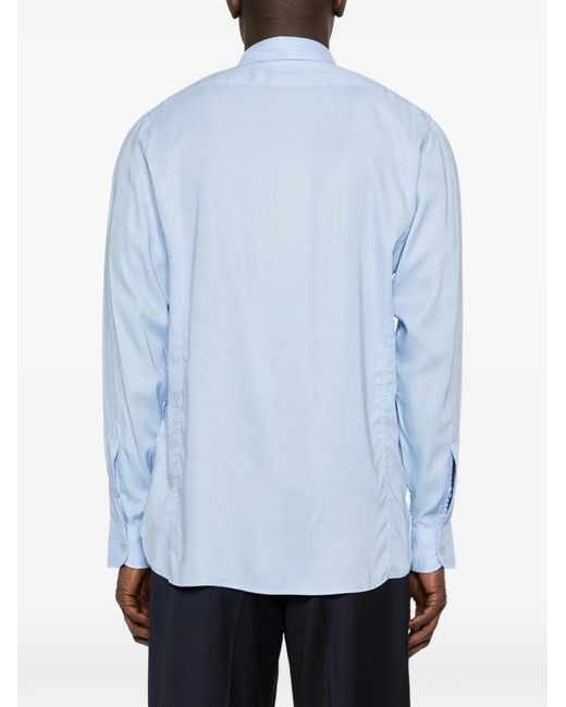 Tom Ford Blue Buttoned Pocket Shirt for men