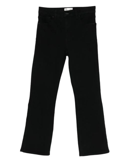 FRAME Black The Reboot Button-Fastening Jeans