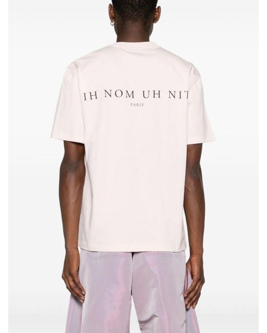 Ih Nom Uh Nit T-Shirt mit "This is Authentic" Mask-Print in Pink für Herren