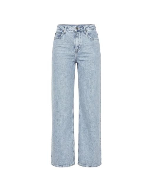 Lee Jeans Blue Stella Wide-Leg Jeans