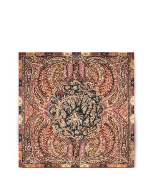Etro Brown Printed Shawl