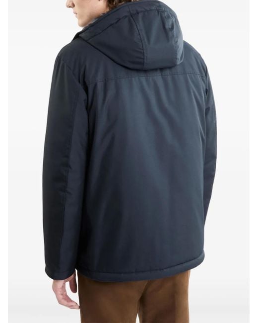 Fay Blue Double-Front Caban Jacket for men