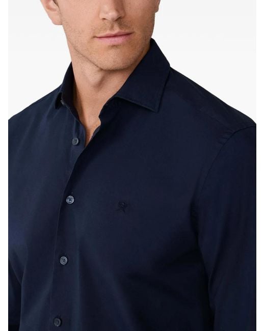 Hackett Overhemd Met Kent-Kraag in het Blue voor heren