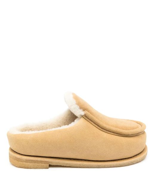J.W. Anderson Natural Suede Mules