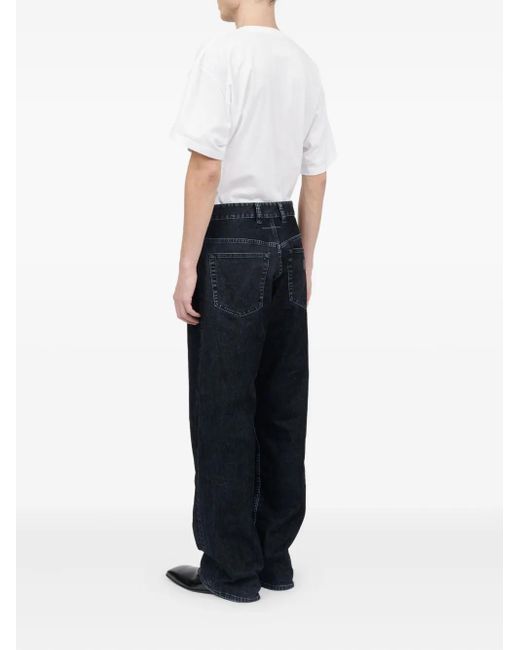 MM6 by Maison Margiela Blue Jeans With Logo Appliqué for men