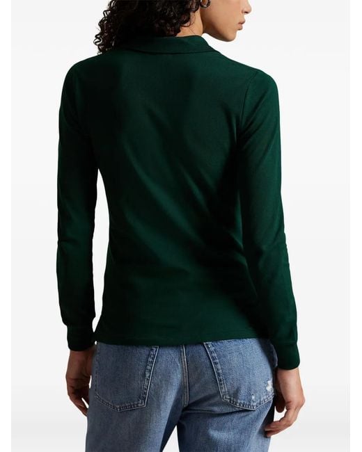 Polo Ralph Lauren Green Polo À Manches Longues