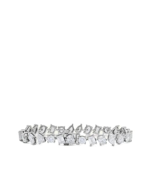 Jewels Aficionado White 18K Diamond Confetti Tennis Bracelet