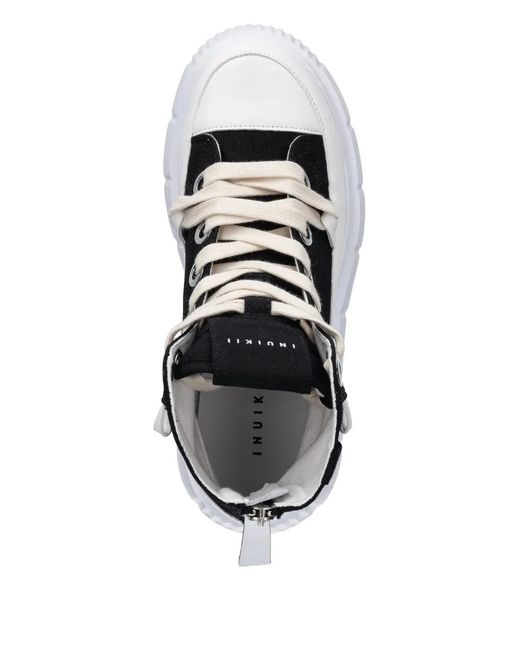 Inuikii Black Matilda Canvas High Sneakers