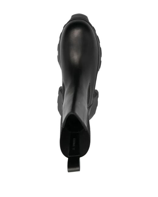 Rick Owens Black "Beatle Mega Tractor" Ankle Boots