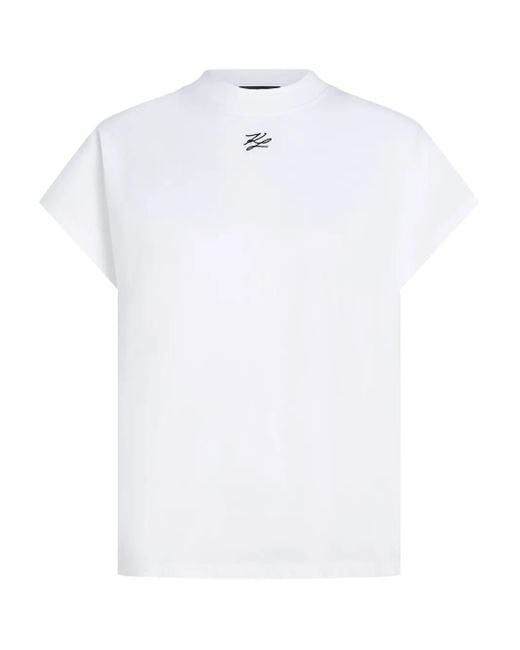 Karl Lagerfeld Autograph Tシャツ White