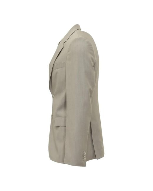 Boss Gray Three-Piece Wool Suit for men