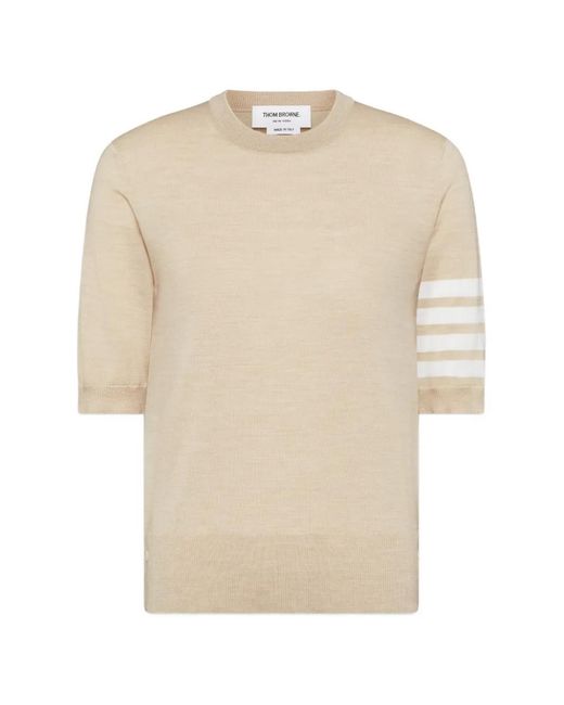 Thom Browne White 4-Bar T-Shirt