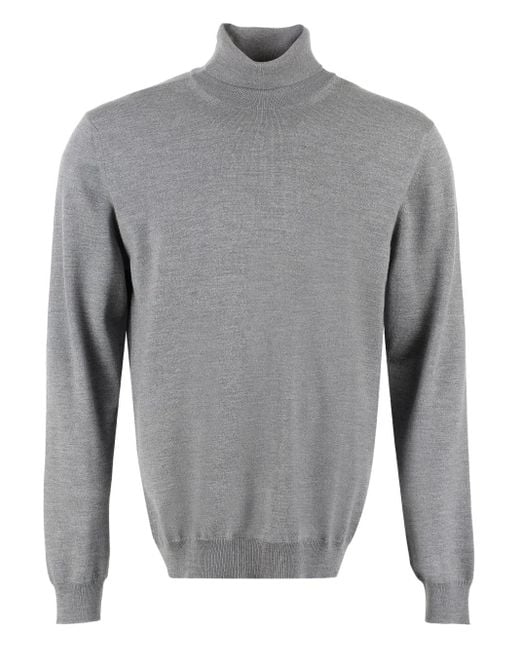 Jersey de lana con cuello alto THE (Alphabet) de hombre de color Gray