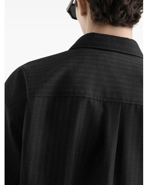 Dolce & Gabbana Black Pinstripe Shirt for men