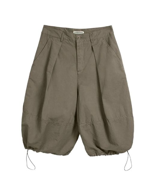 YMC Gray Pleated Shorts