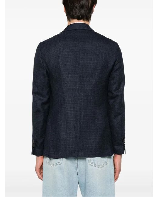 Lardini Blue Single-Breasted Blazer for men