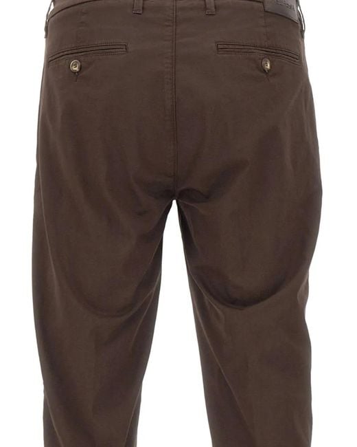Re-hash Brown Mucha Button Chinos for men