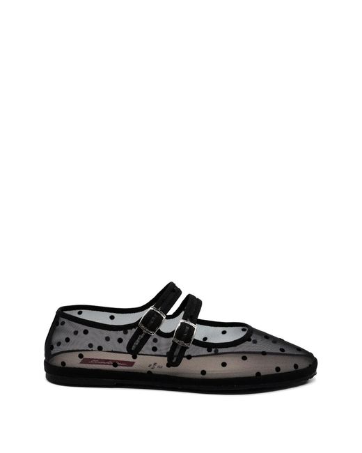 Gondolina Black Moretta Polka-Dot Ballet Flats