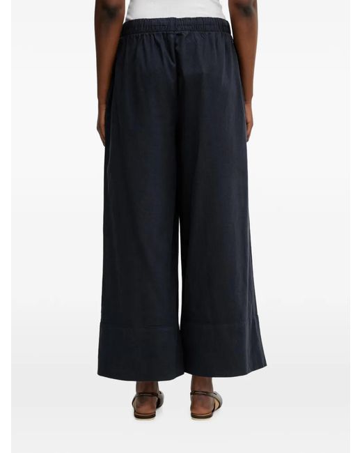 Barbour Black Josie Wide-Leg Trousers