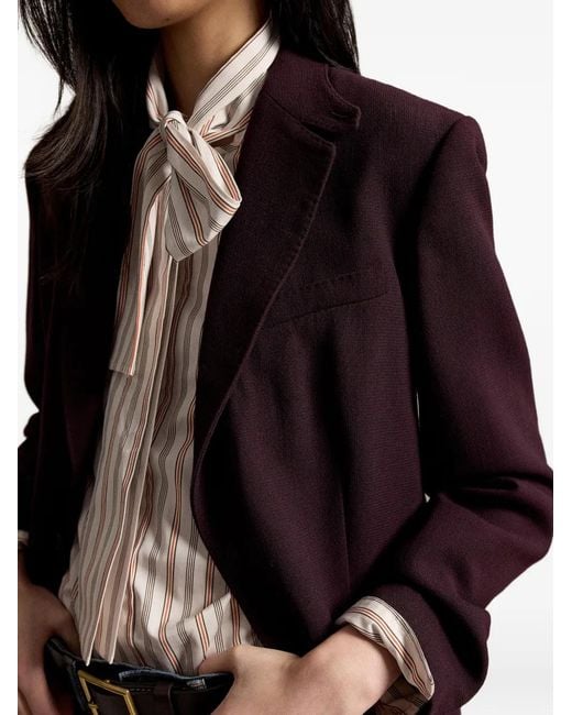 Polo Ralph Lauren Purple Heritage Wool Blazer