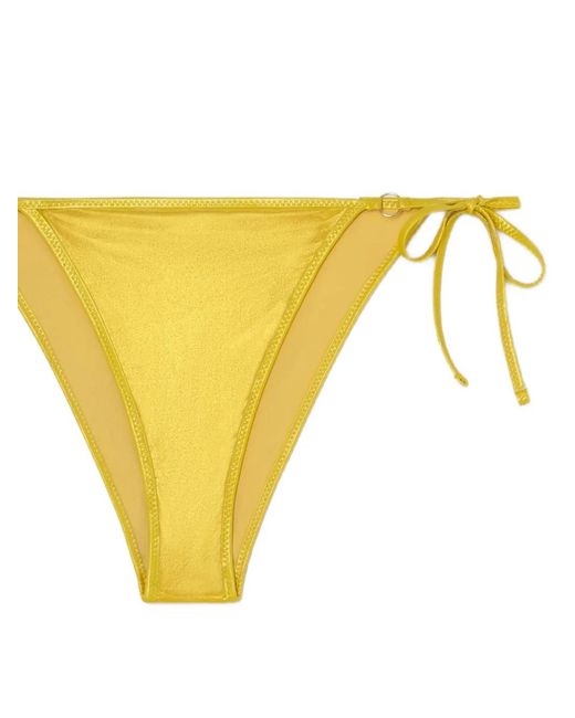 GIMAGUAS Yellow Rina Tie-Sides Bikini Bottom