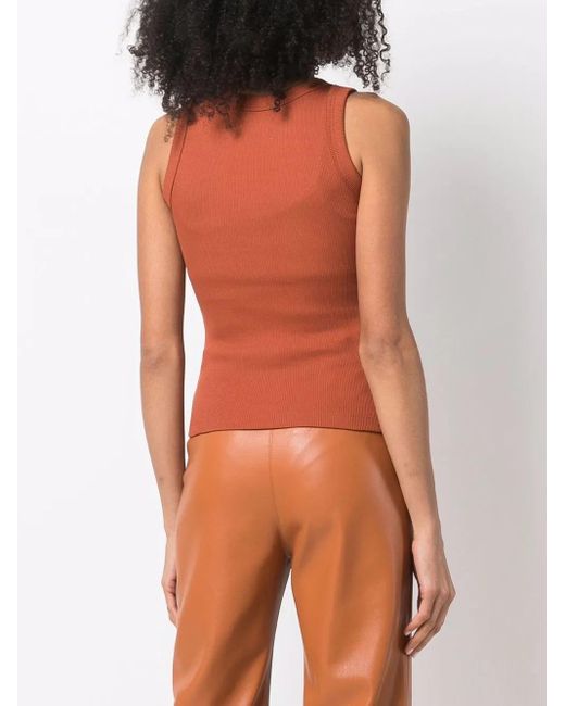 Top De Canalé Styland de color Brown