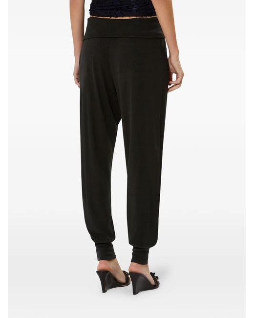 Isabel Marant Black Tydie Zip-Details Trousers