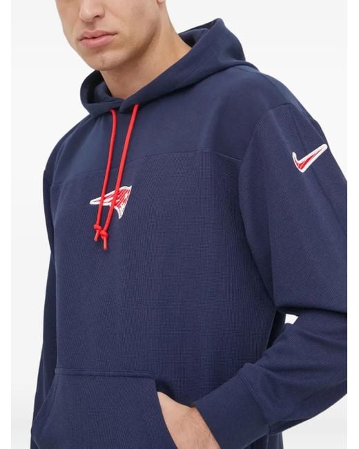 X Nfl New England Patriots Felpa Con Cappuccio E Logo di Nike in Blue da Uomo