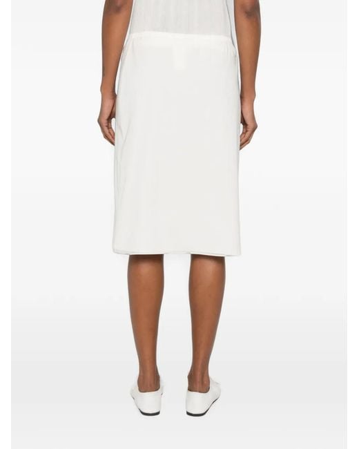 The Row White Ivera Skirt