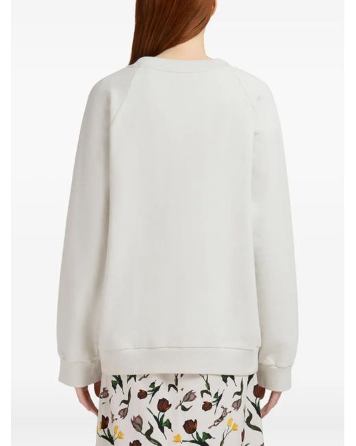 Marni フローラル スウェットシャツ White