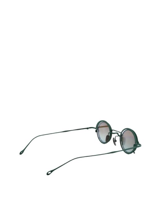 Rigards Green Round-Frame Clip-On Sunglasses