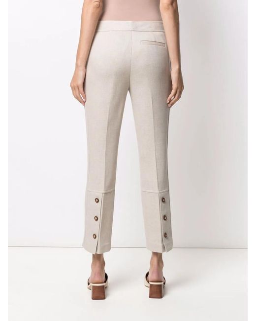 Tory Burch Natural Trousers Beige