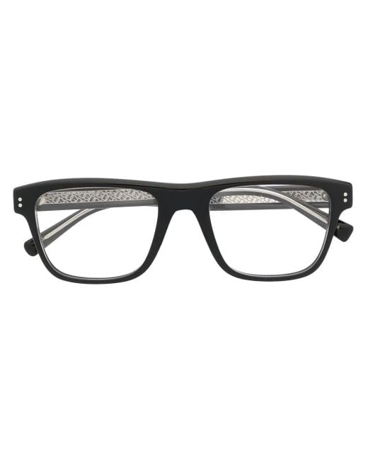 Dolce & Gabbana Black Rectangle-Frame Glasses for men